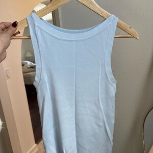 Light Blue Sleeveless Women's Top